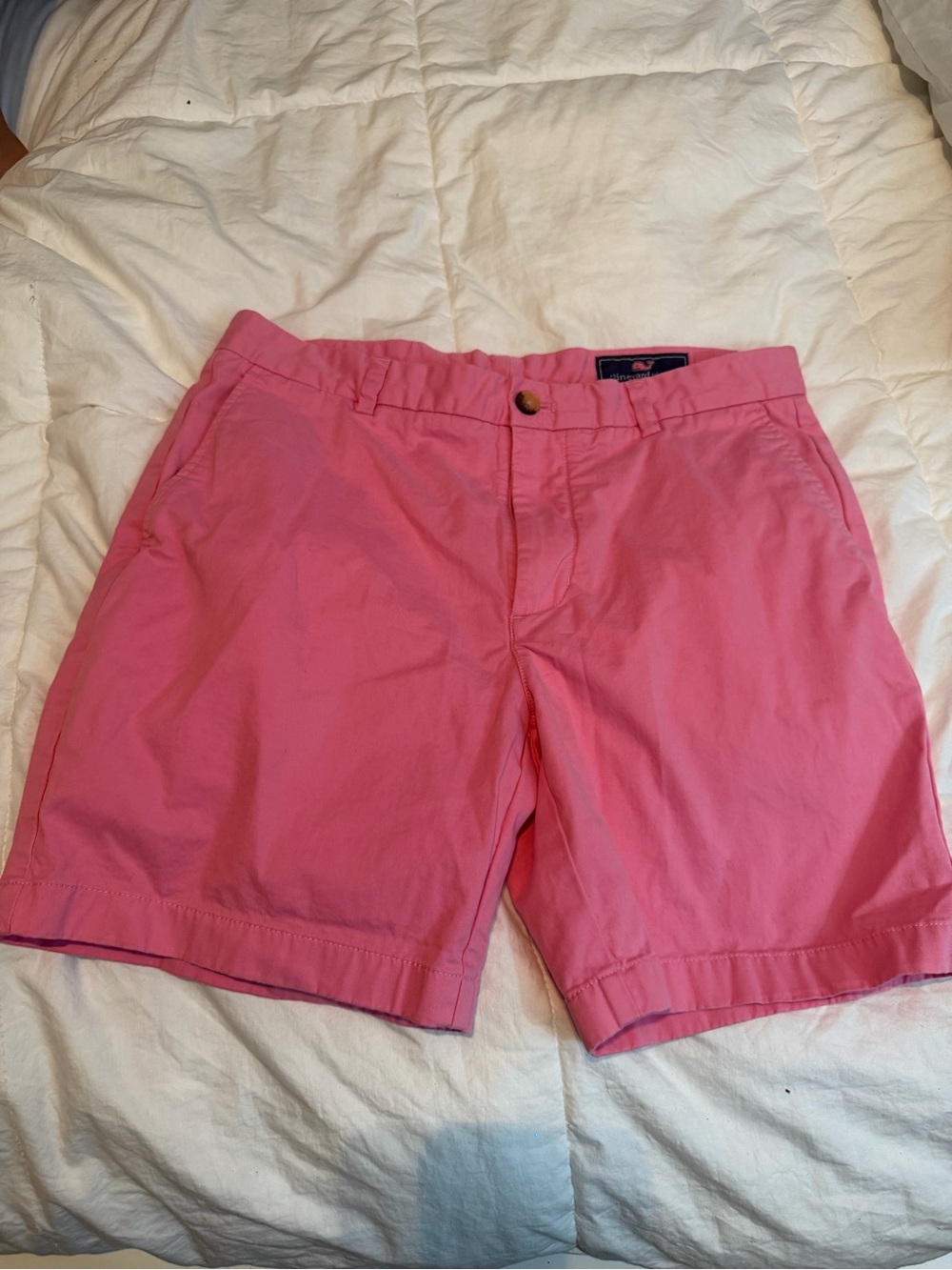 Vineyard Vines Hot Pink Flat Front Chino Shorts